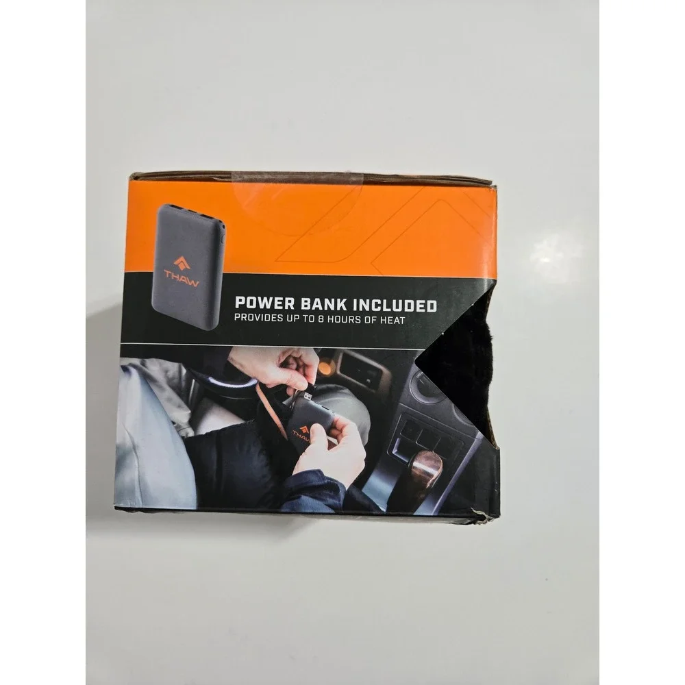 THAW Rechargeable Heated Scarf Black‎ Water Resistant 5000mAh OS